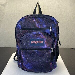 Jansport Big Student Backpack in Black Galaxy Fits Laptop Boy's Men's Unisex